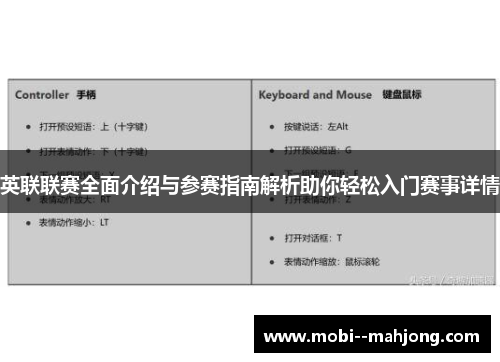 英联联赛全面介绍与参赛指南解析助你轻松入门赛事详情